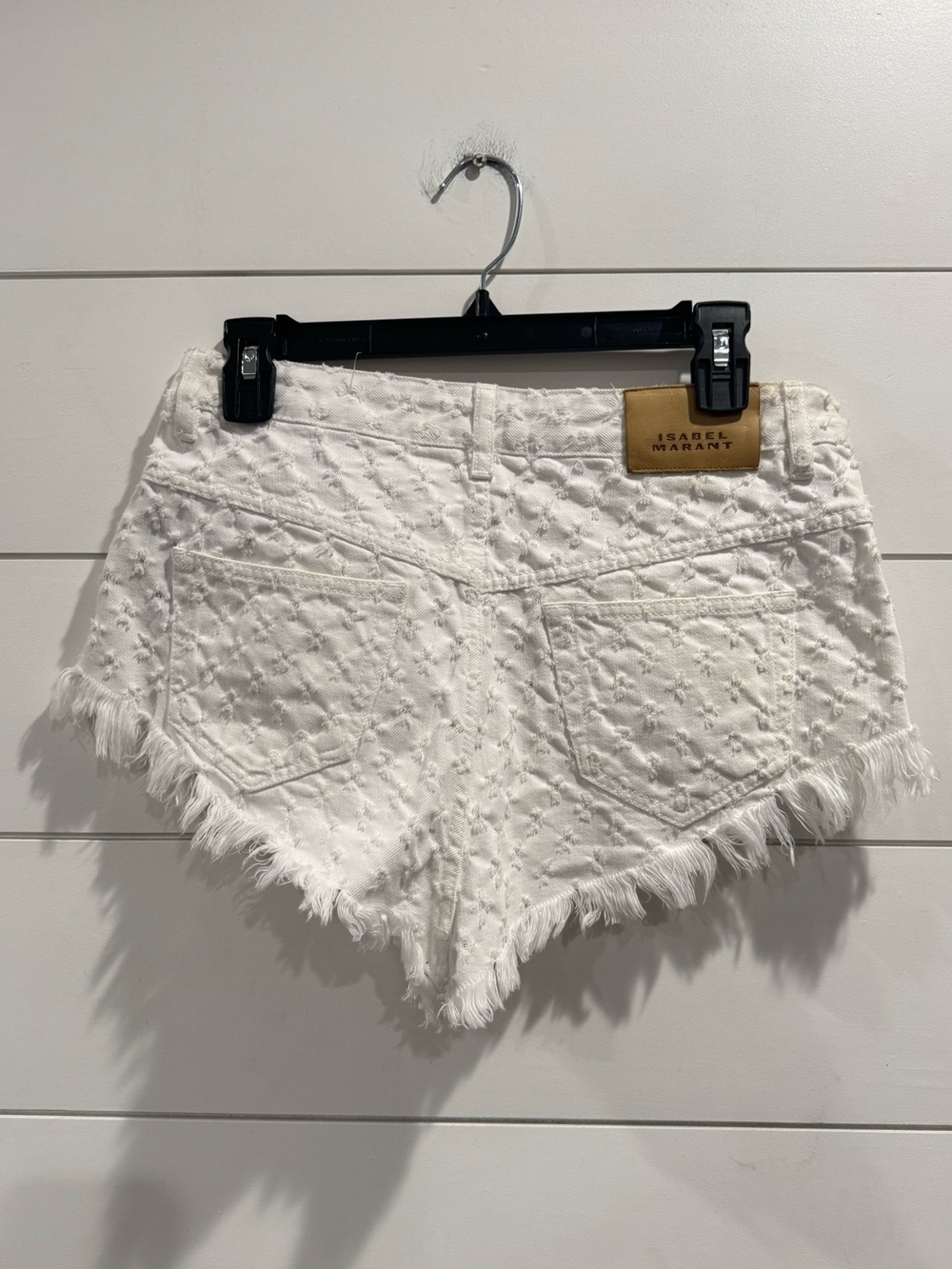 Isabel Marant white Aneida denim shorts - Picture 8 of 9